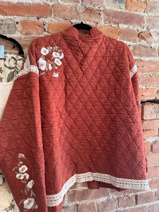 Embroidered Quilted Jacket