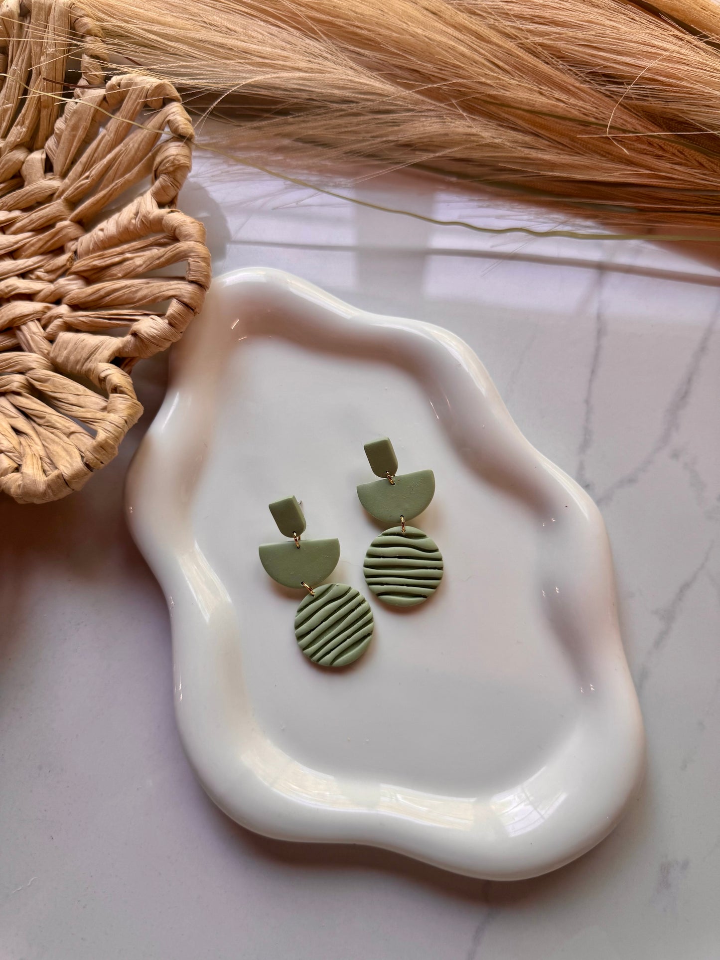 Green Organic Dangles