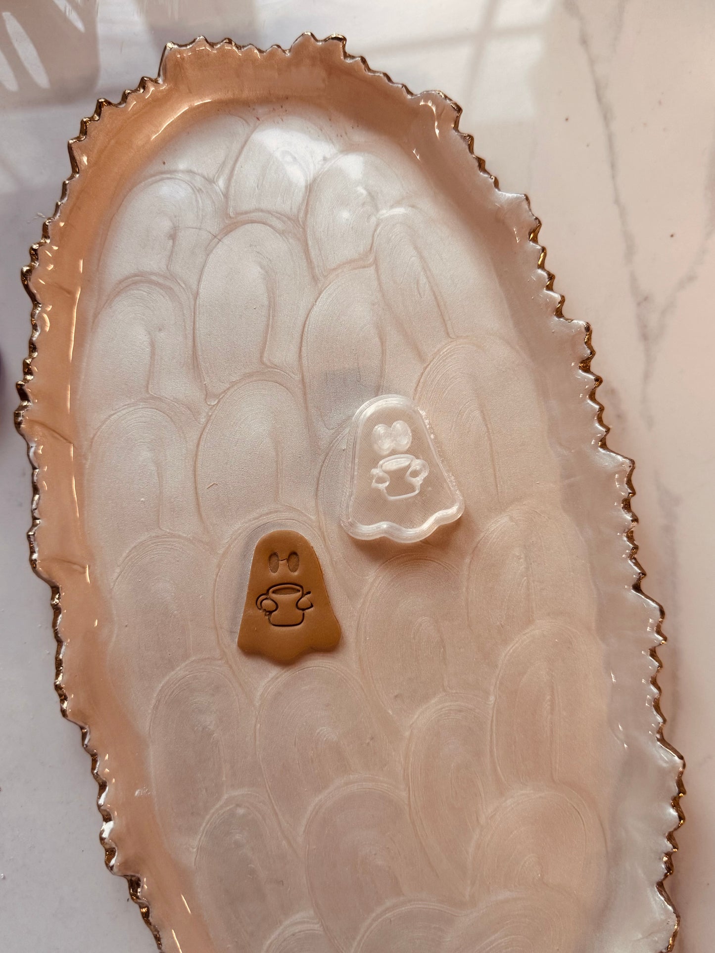 Ghost + Coffee Cup Clay Cutter