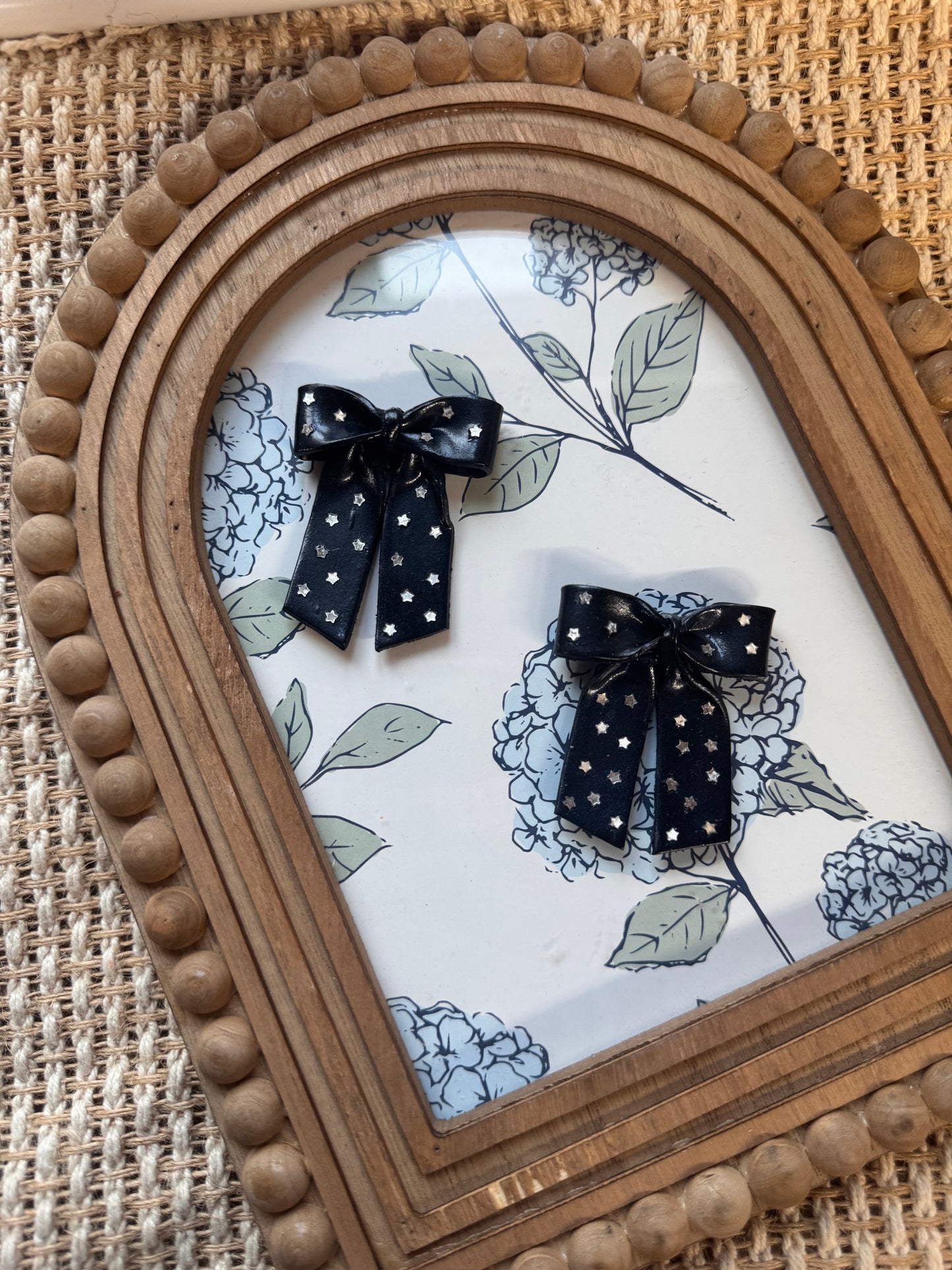 Black Star Confetti Bows