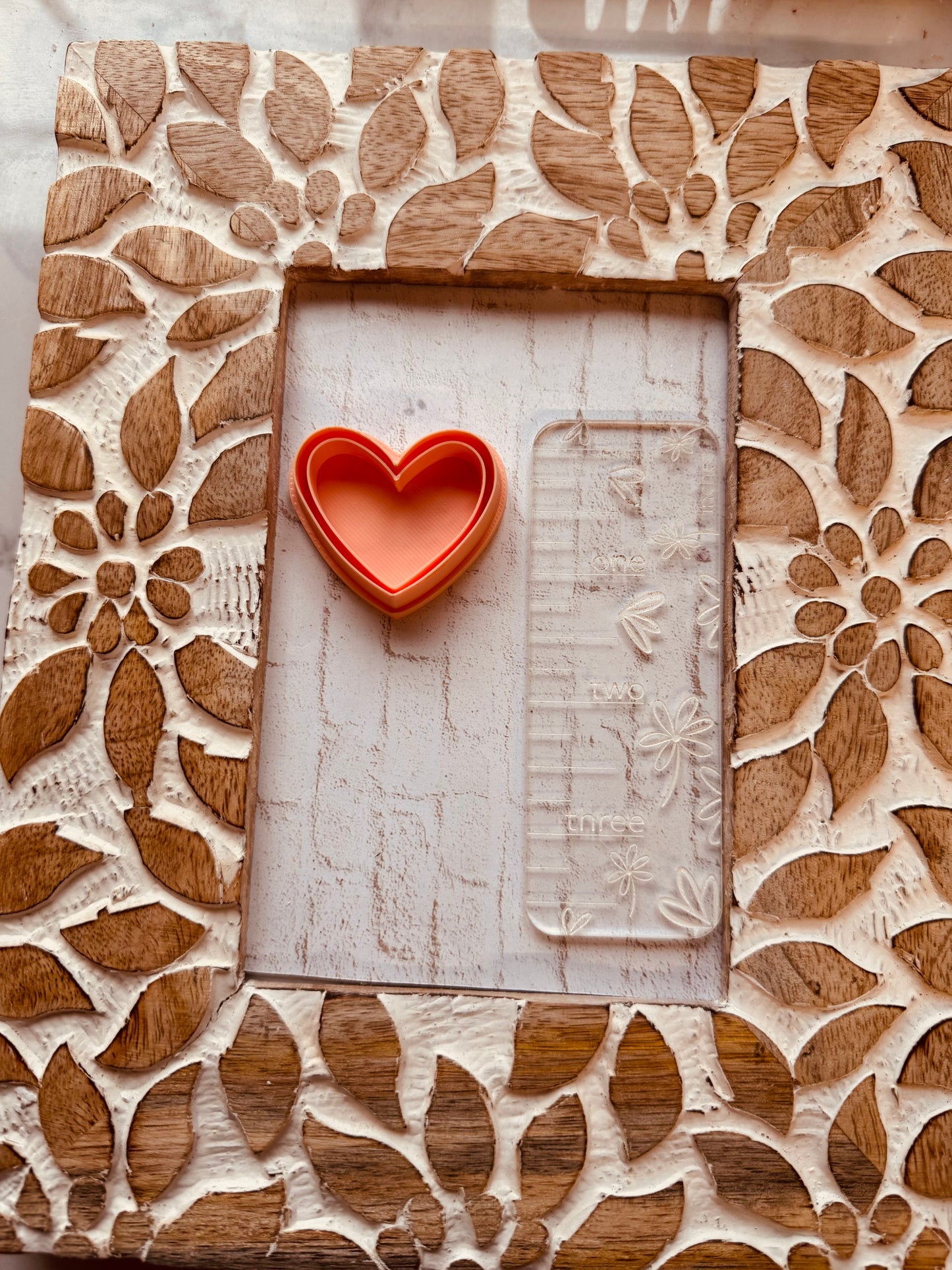 Bordered Heart Clay Cutter