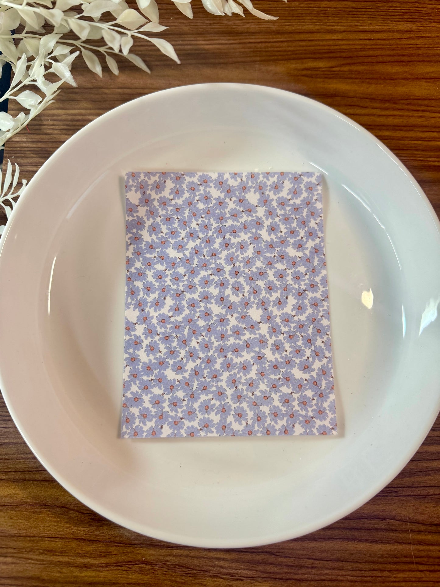 Clay Transfer 222 | Purple Flowers