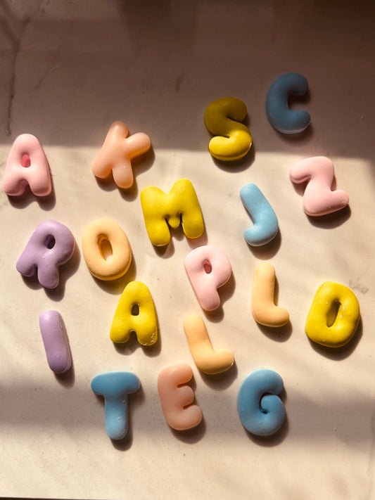 Bubble Letter Clay Cutters