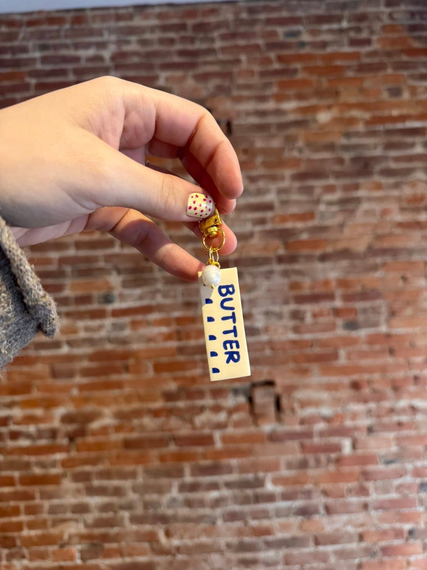 Butter + Pearl Bag Charm