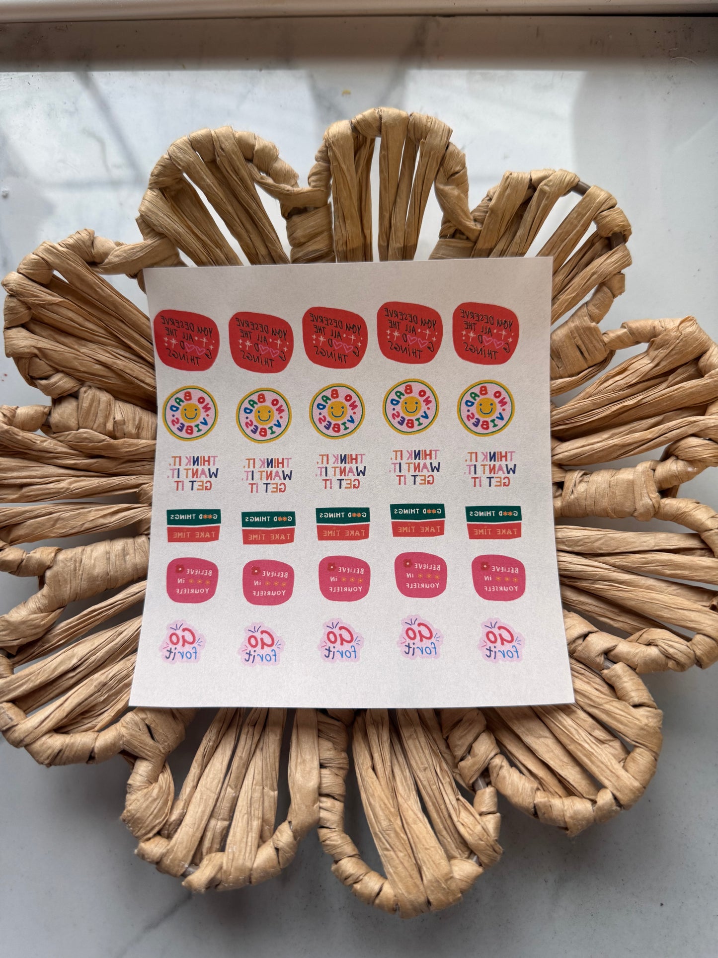 Charm Transfer Sheet 48