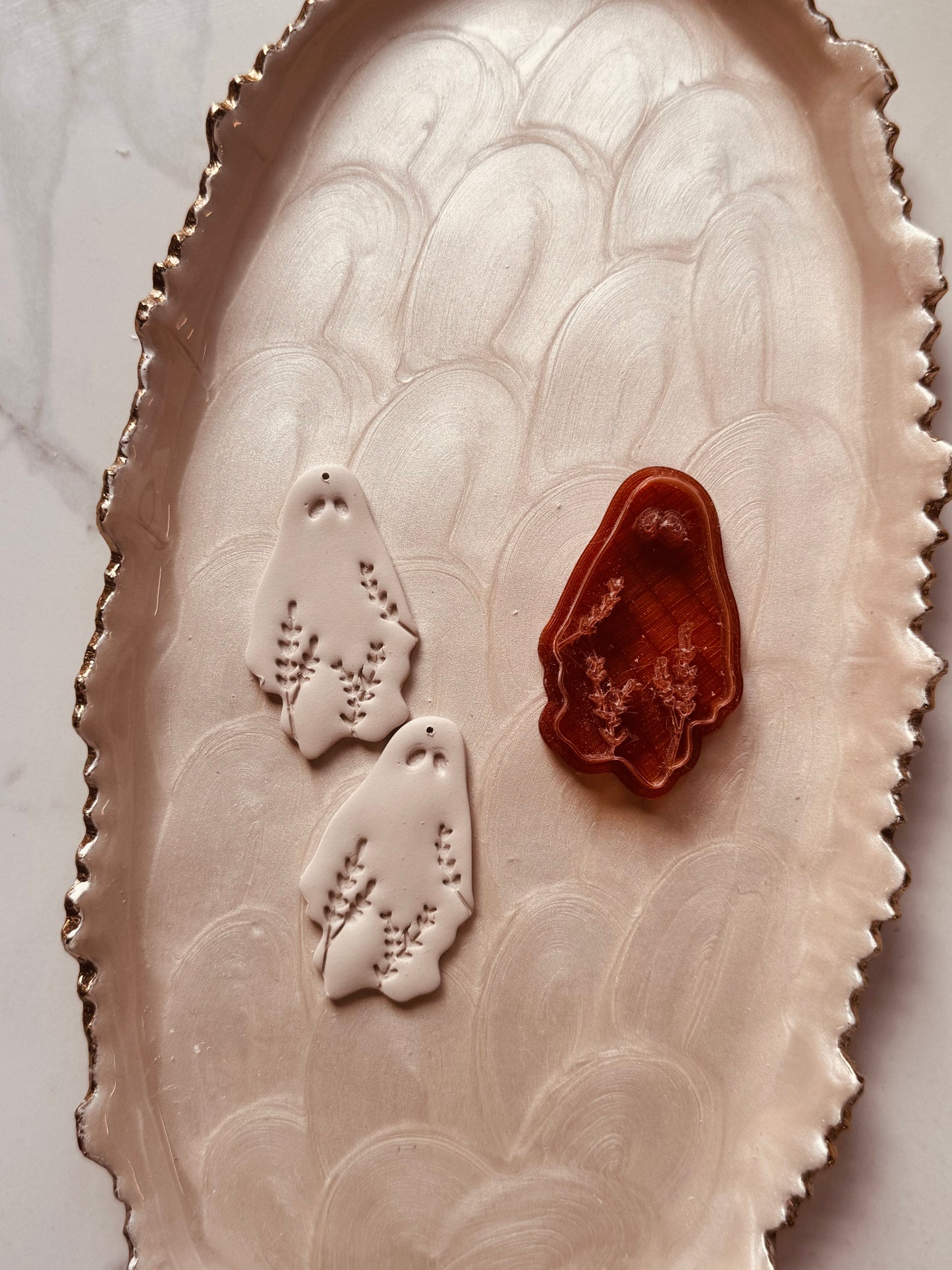 Whimsical Floral Sheet Ghost Clay Cutter