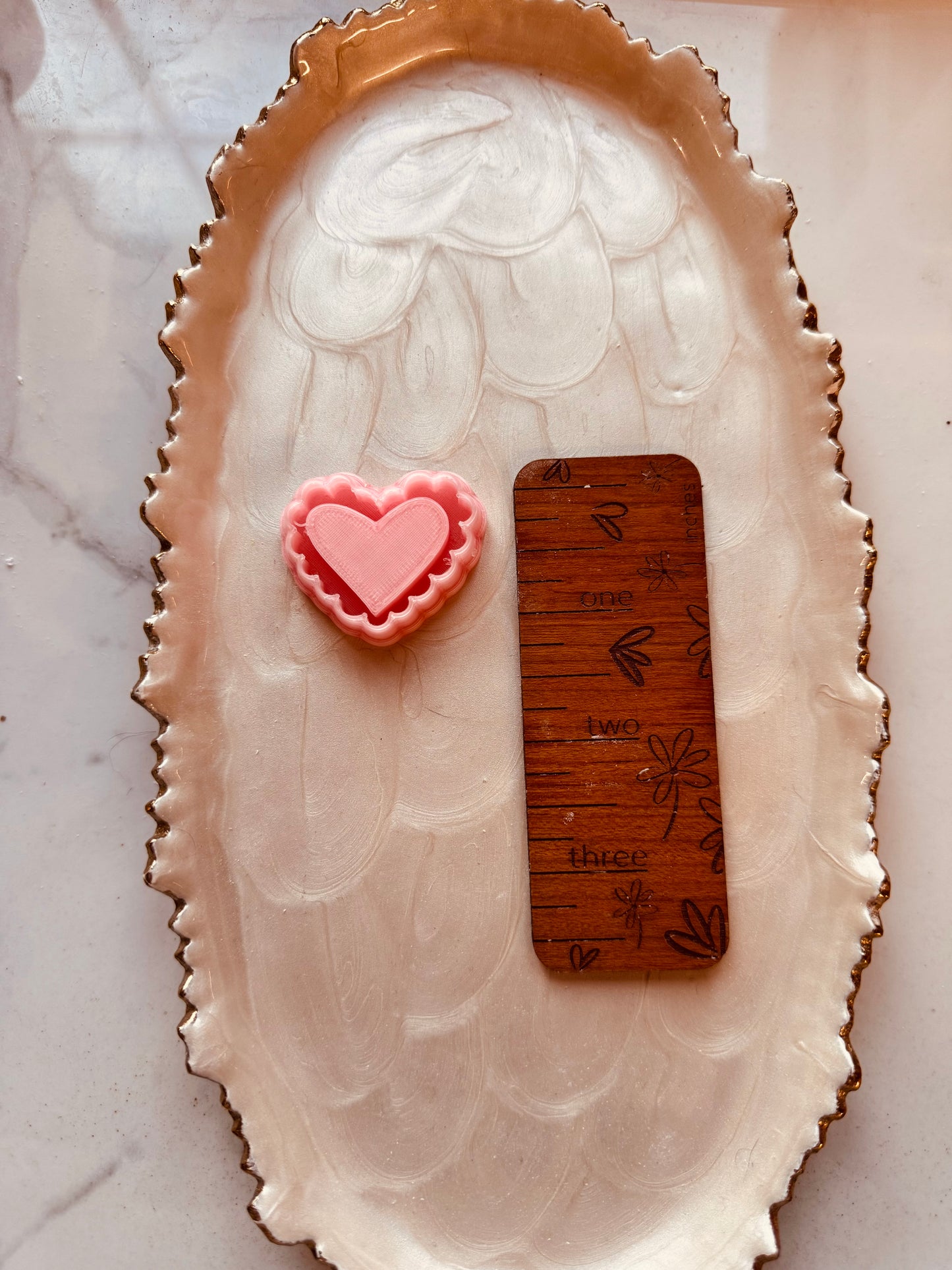 Scalloped Imprint Heart Clay Cutter