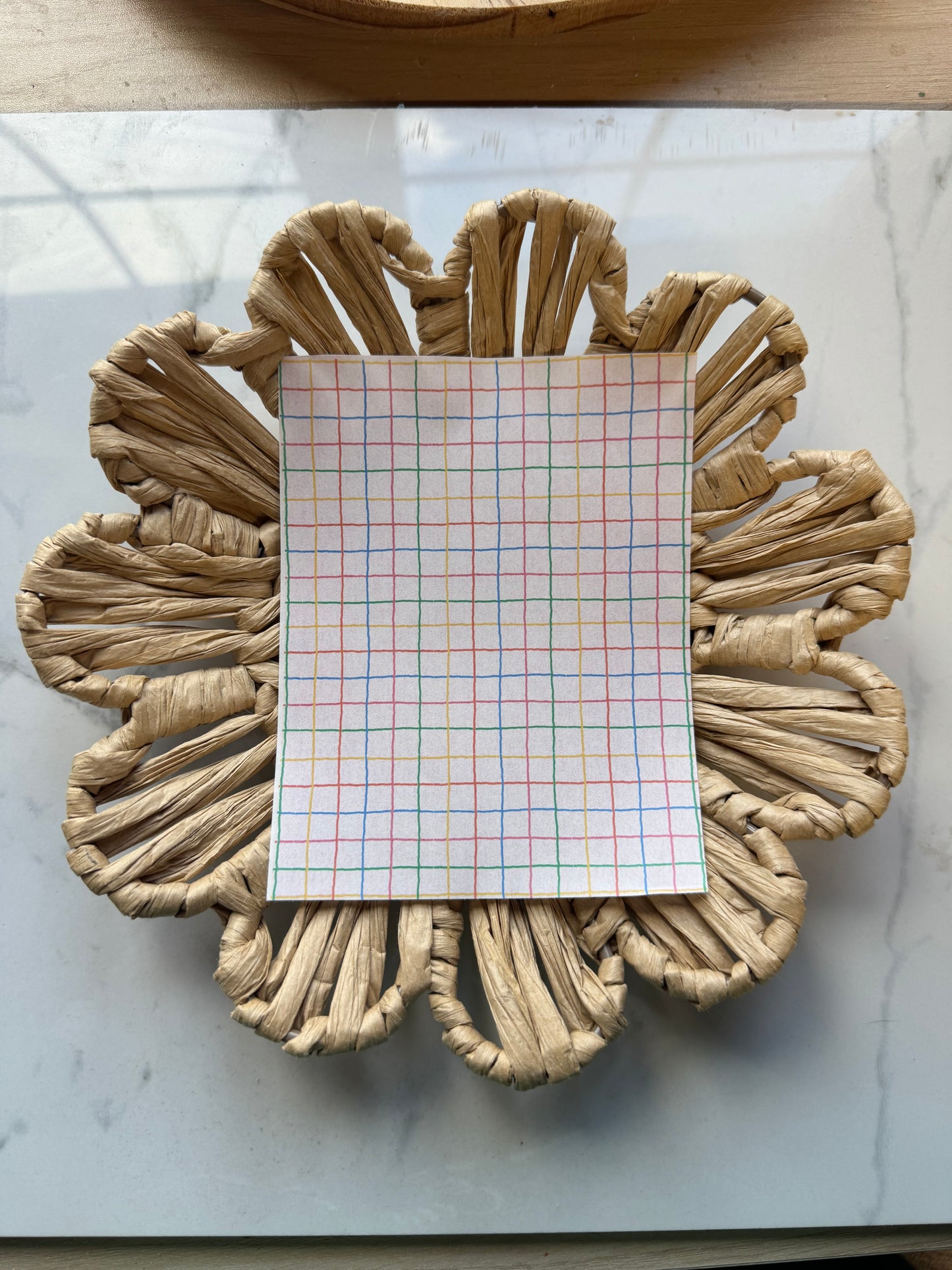 Clay Transfer Paper | Colorful Grid 99