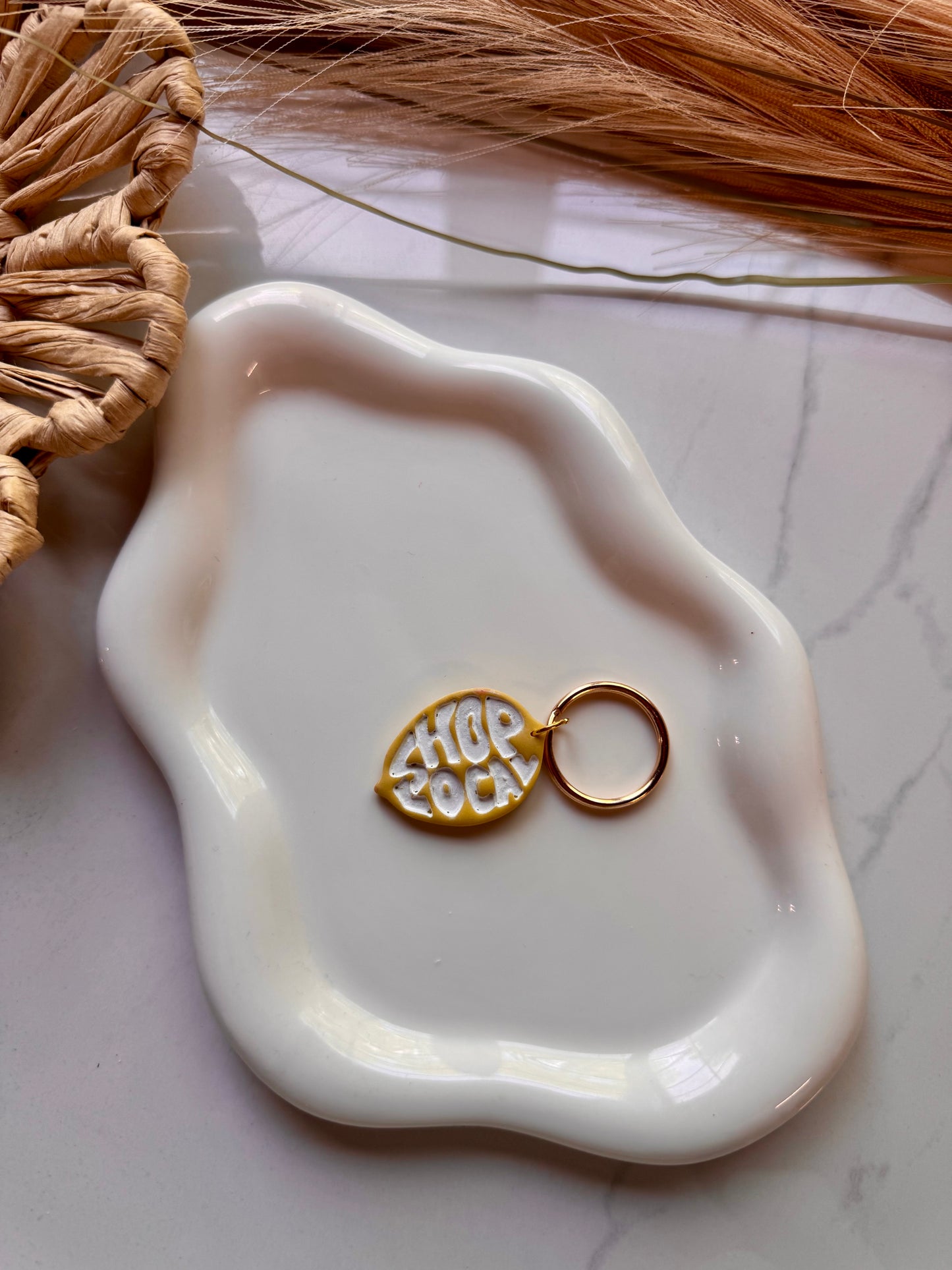 Shop Local Lemon keychain