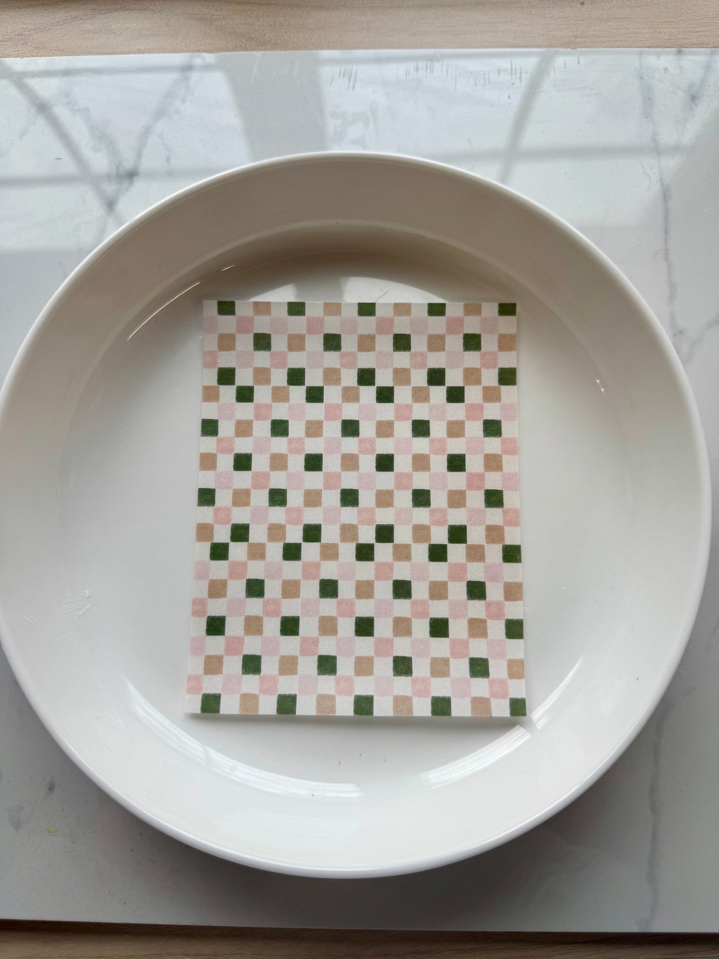 Clay Transfer Paper Checkered 6