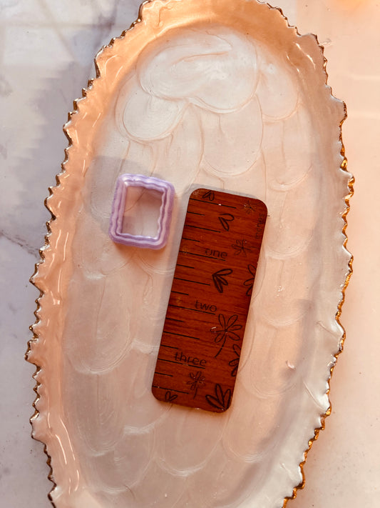 Squiggle Rectangle Clay Cutter