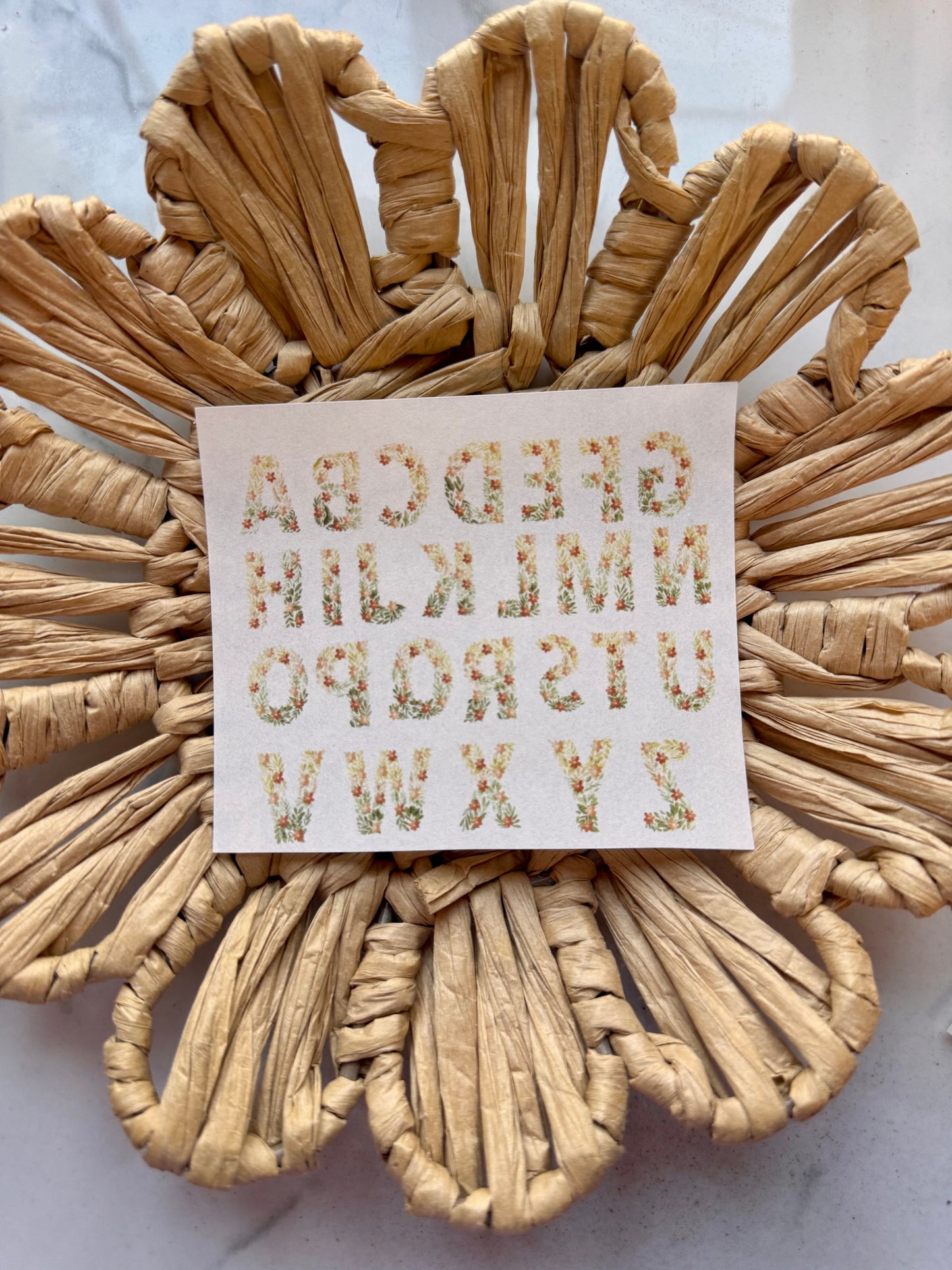 Charm Transfer Sheet 49