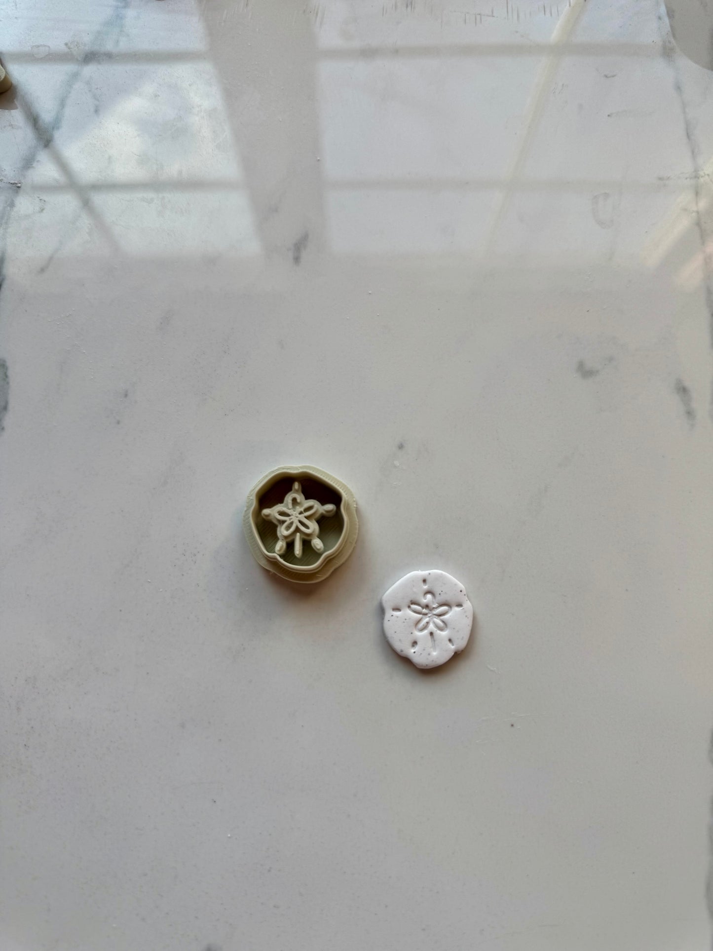 Boho Flower Sanddollar Clay Cutter