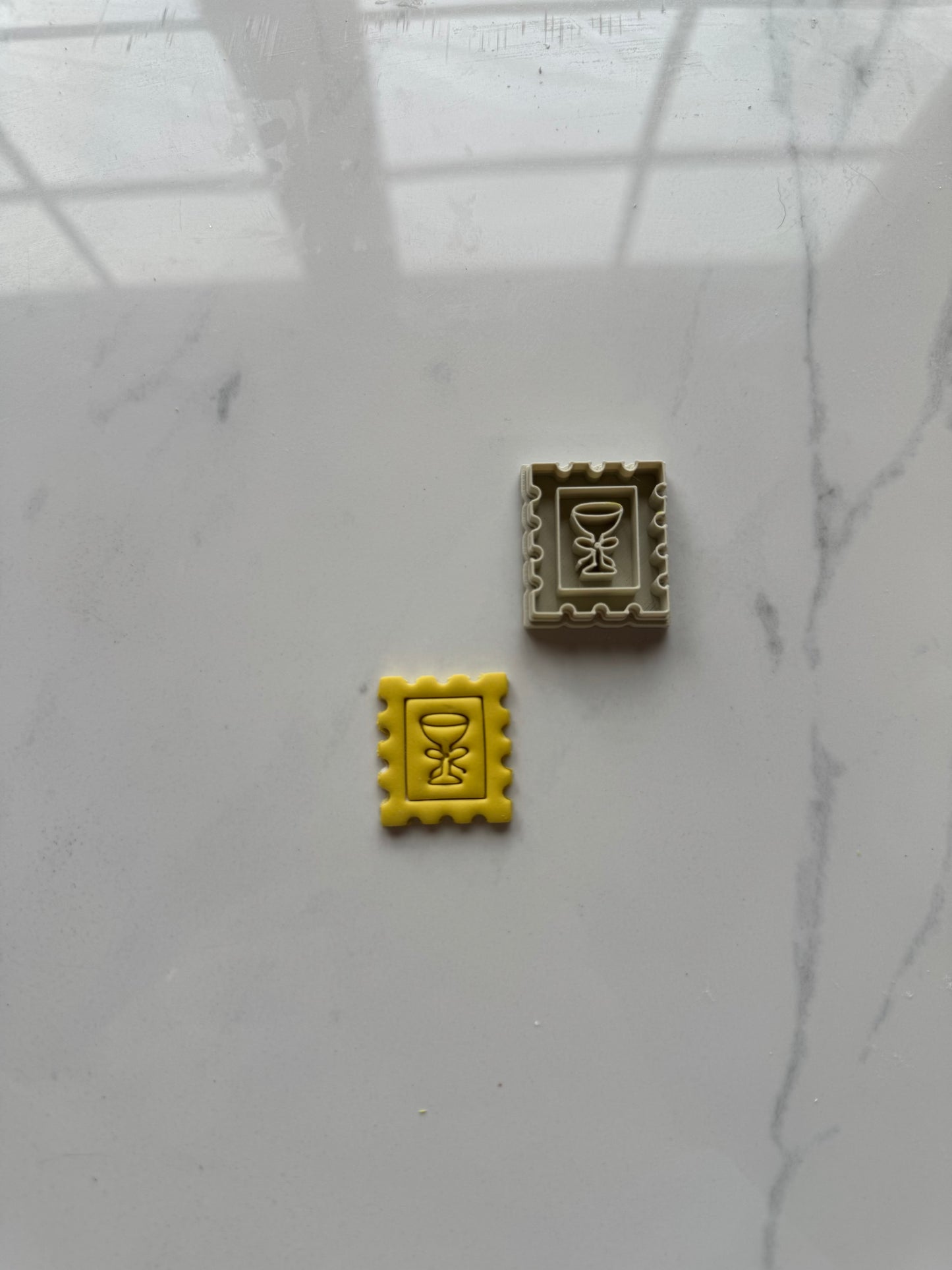 Martini Glass Postage Stamp Cutter