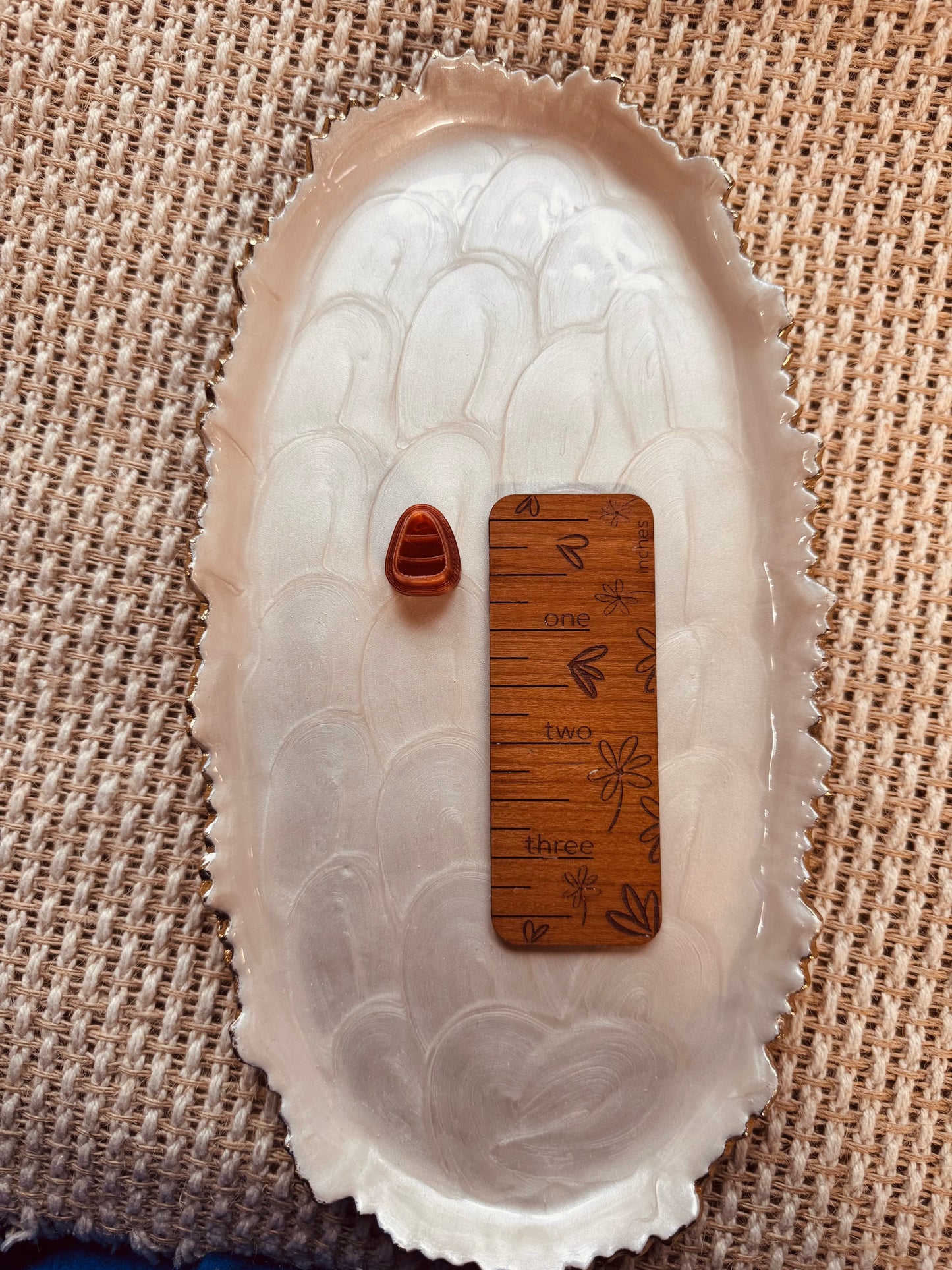 Candy Corn Stud Polymer Clay Cutter