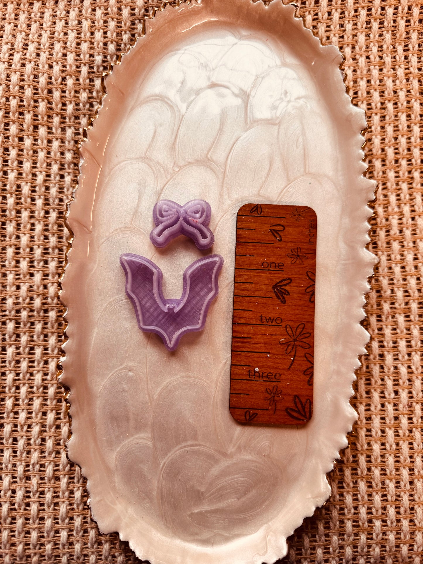 Whimsy Bow and Bat Polymer Clay Cutter Set