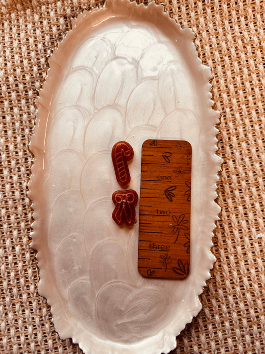 Whimsy Bow + Candy Cane Polymer Clay Set