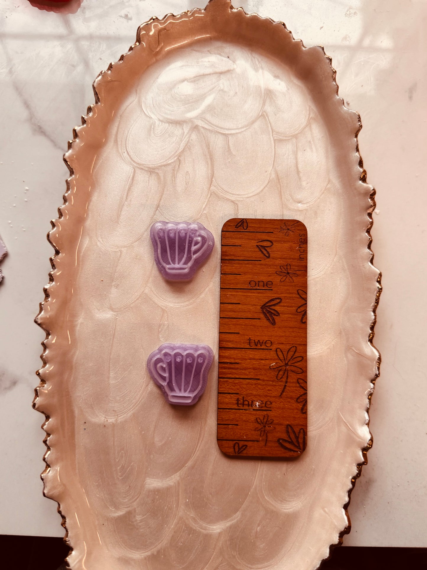 Whimsy Teacup Mirrored Cutter Set