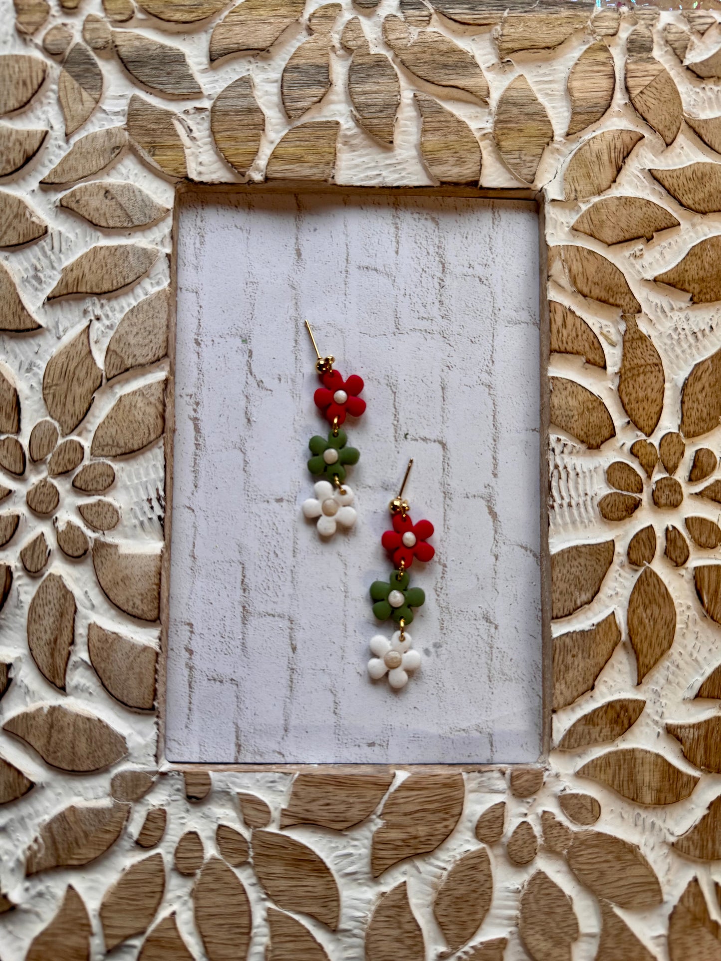 Christmas Floral Dangles