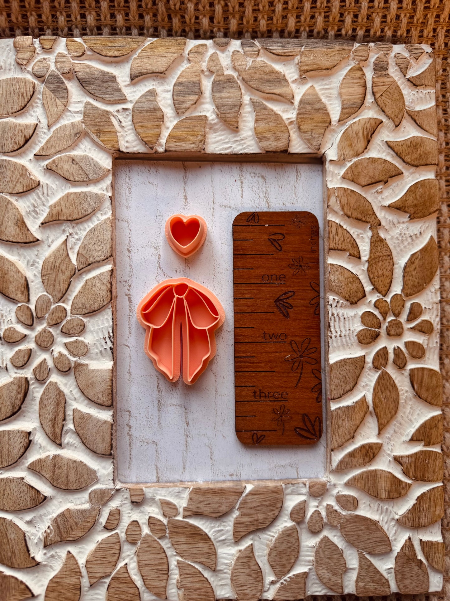 Heart and Bow Clay Cutter Set