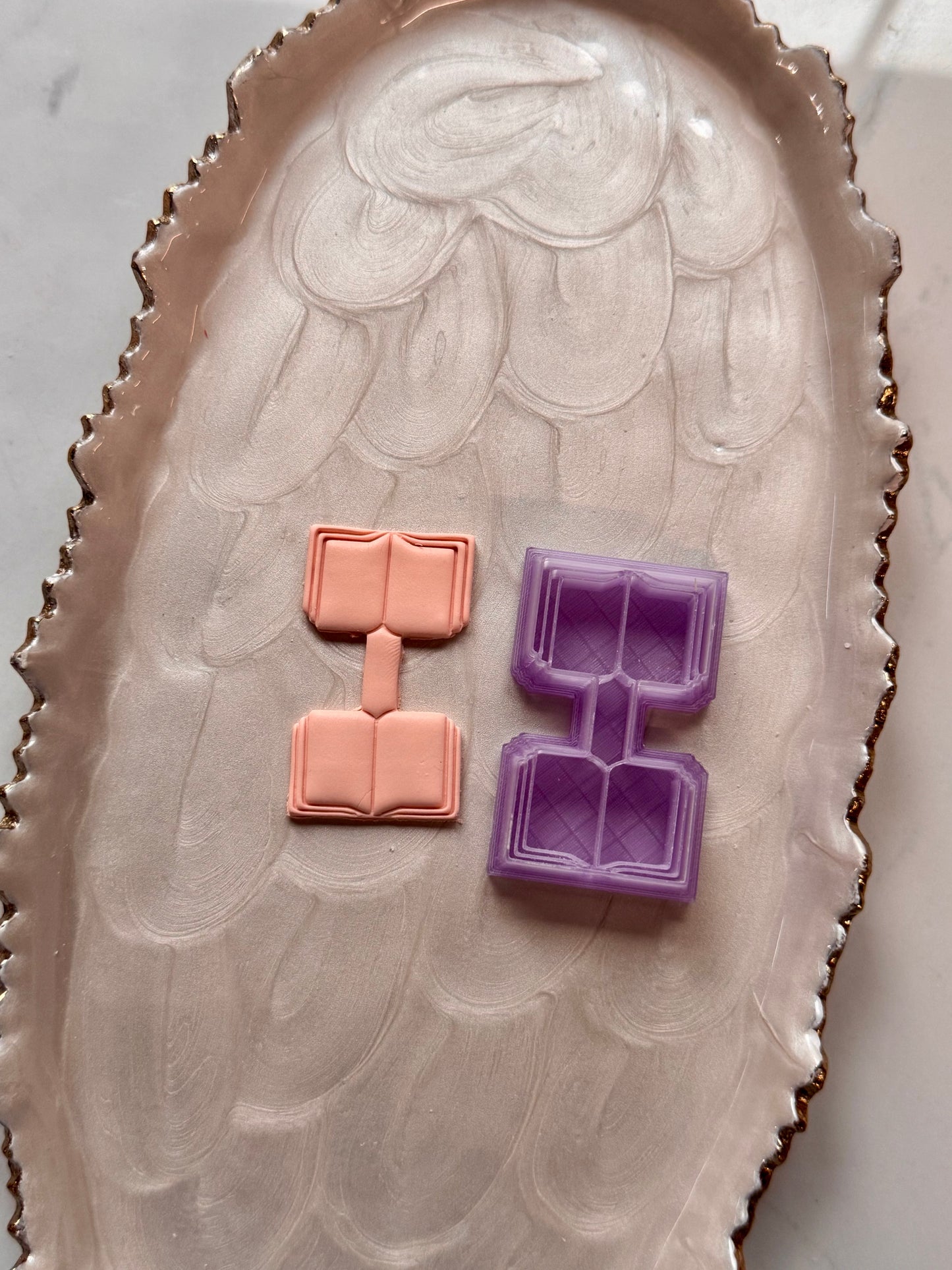 Book Keychain Clay Cutter