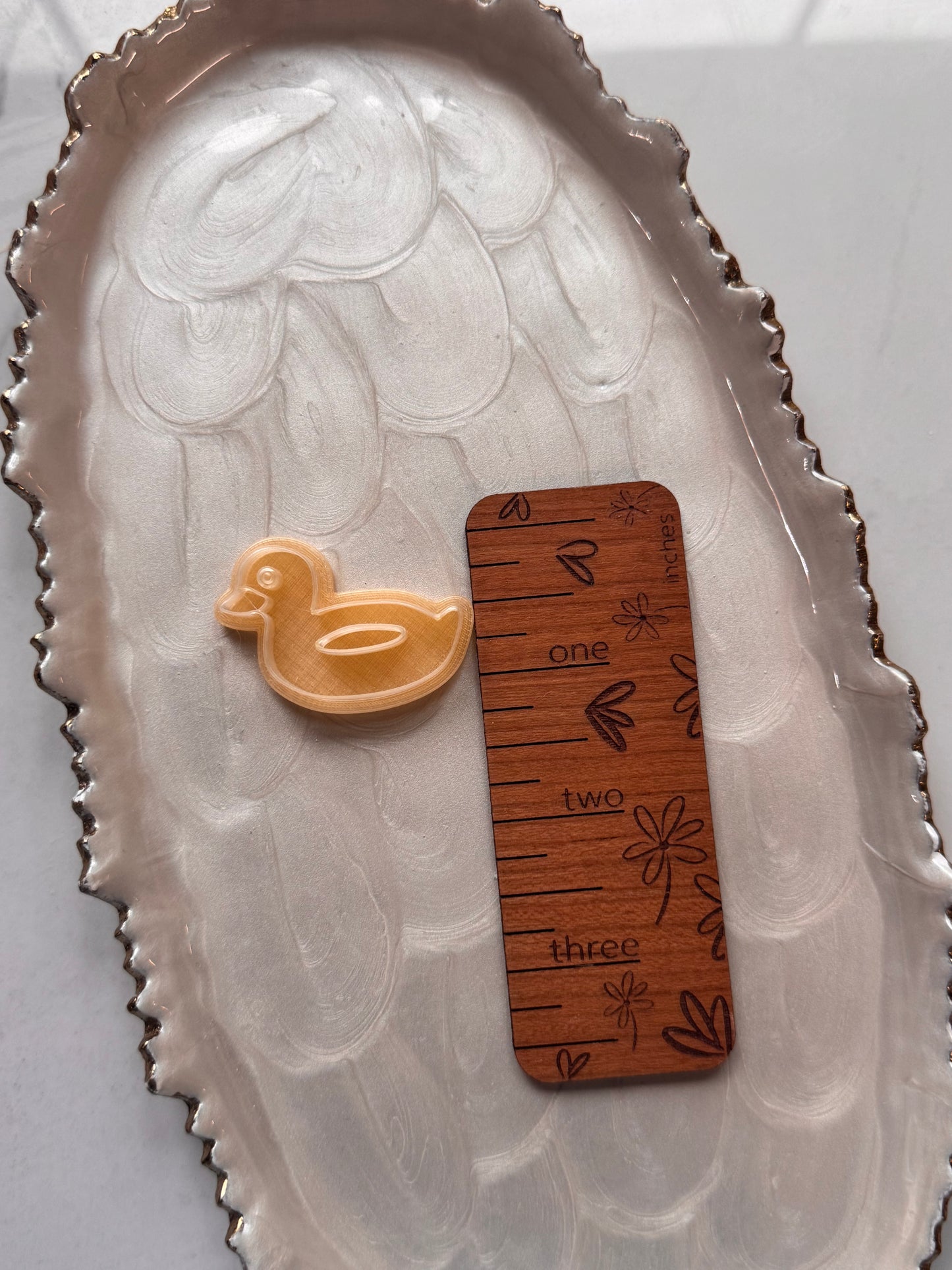 Ducky Pool Floaty Mirrored Clay Cutter Set