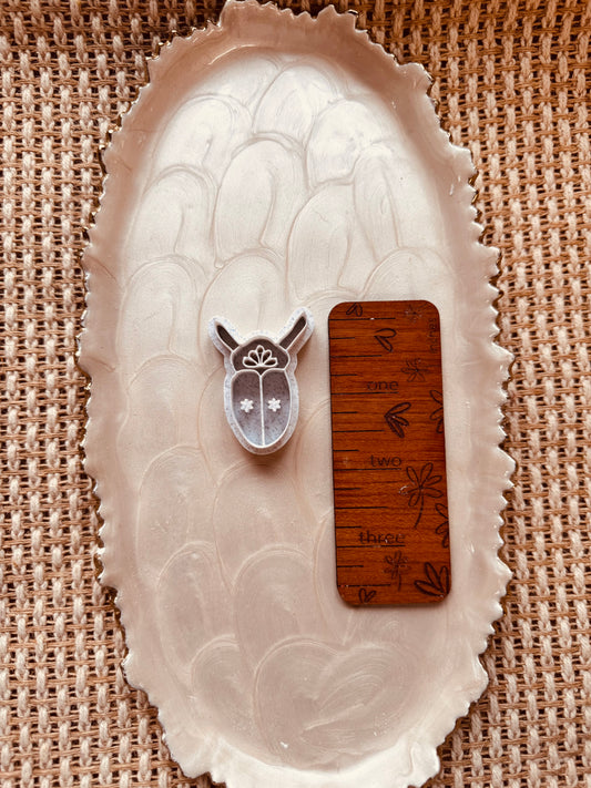 Floral Beetle Clay Cutter
