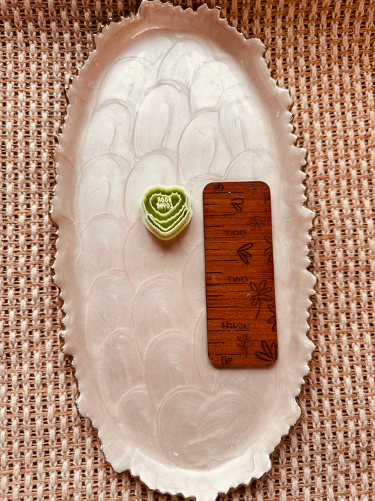 Book Lover Heart Cake Clay Cutter