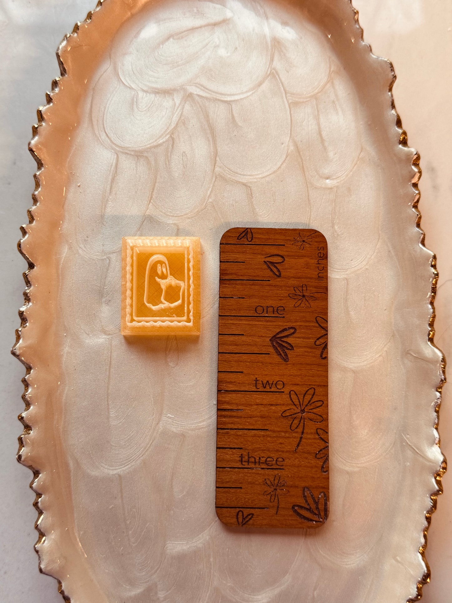 Ghost with Bag Post Card Clay Cutter