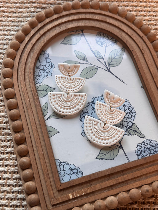 Plain White Statement Dangles