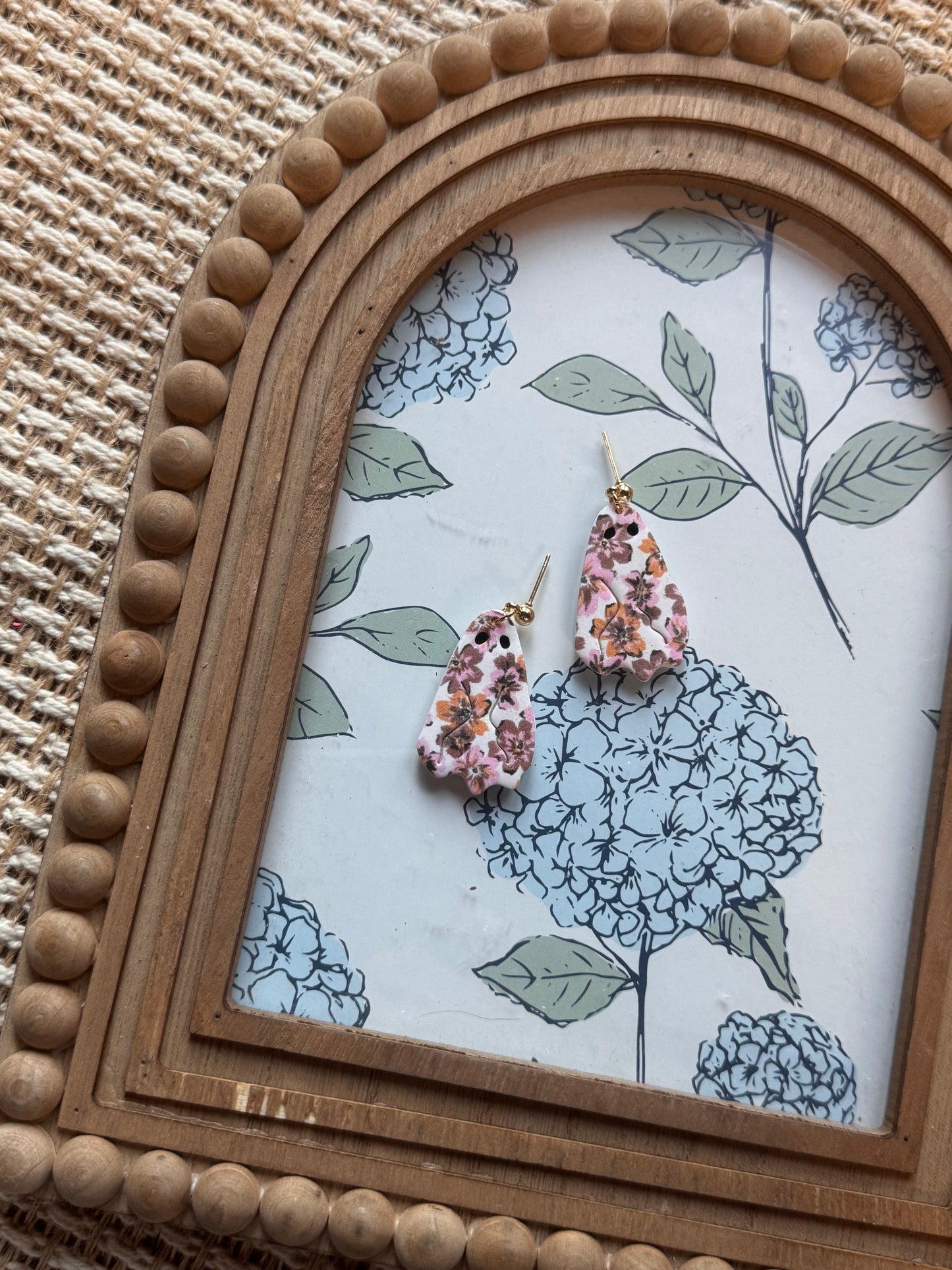 Floral Ghost Dangles