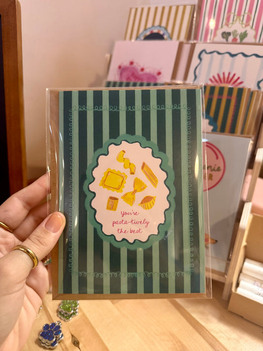 Pastatively The Best! Greeting Card