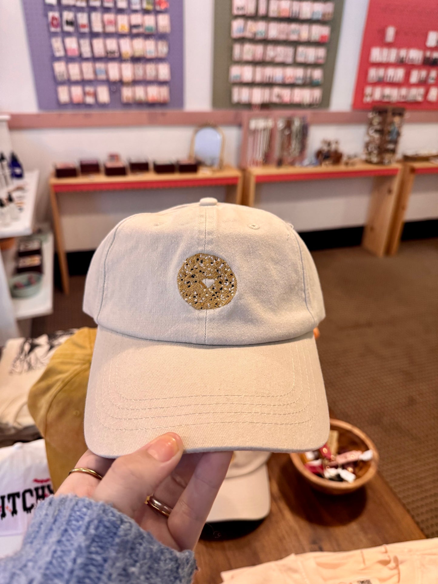 Everything Bagel Embroidered Baseball Cap