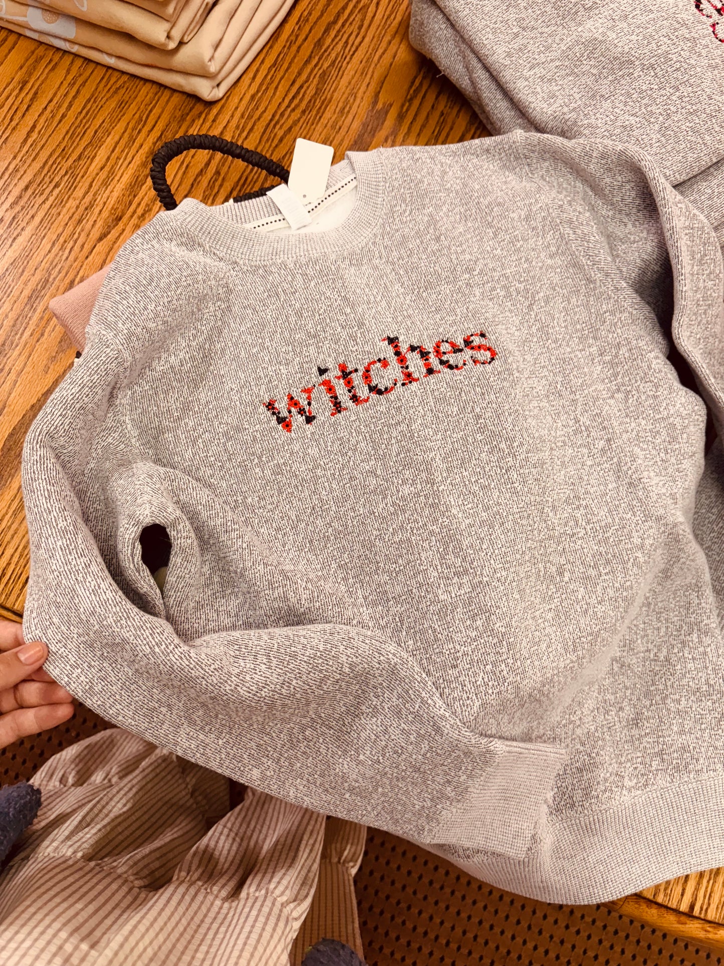 Witches Embroidered Crewneck