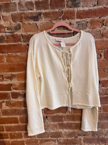 TieFront Bow Sweater