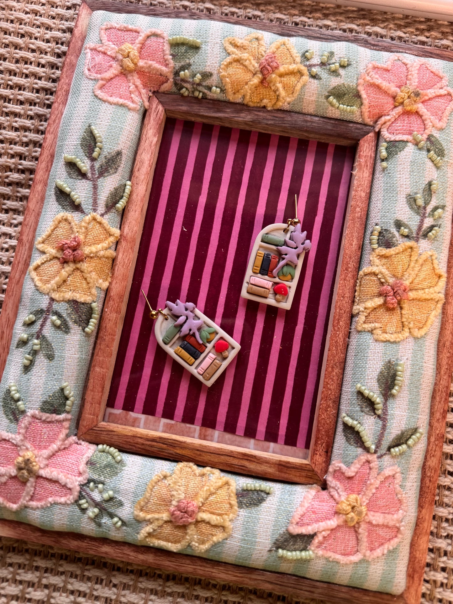 Fairy Bookshelf Earrings
