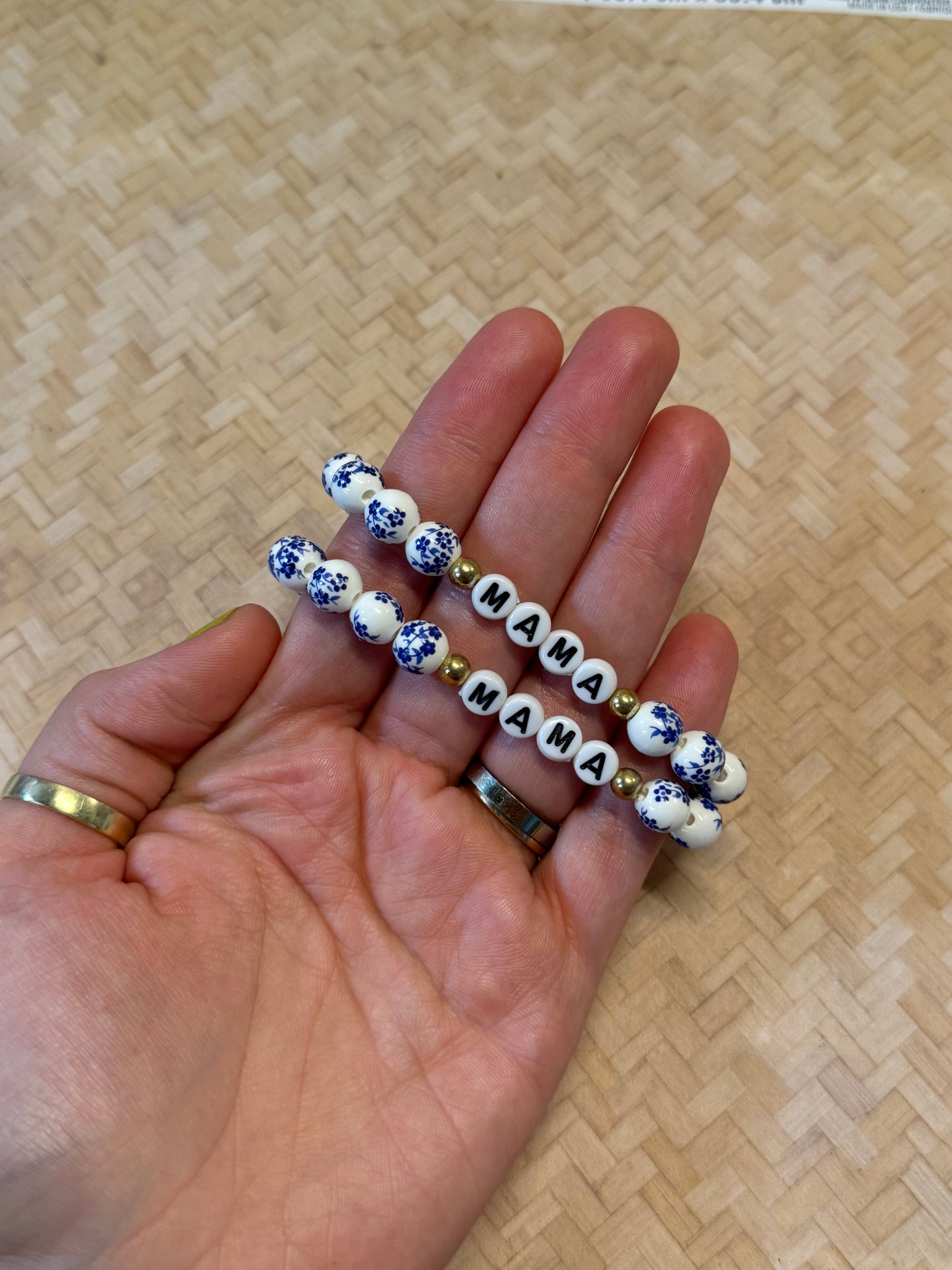 mama beaded bracelet