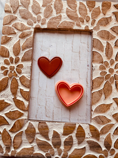 Bordered Heart Clay Cutter