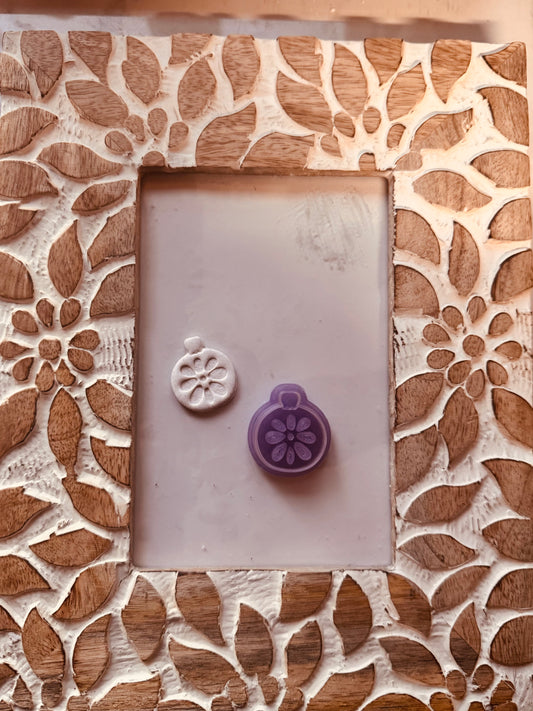 Floral Christmas Bauble Cutter