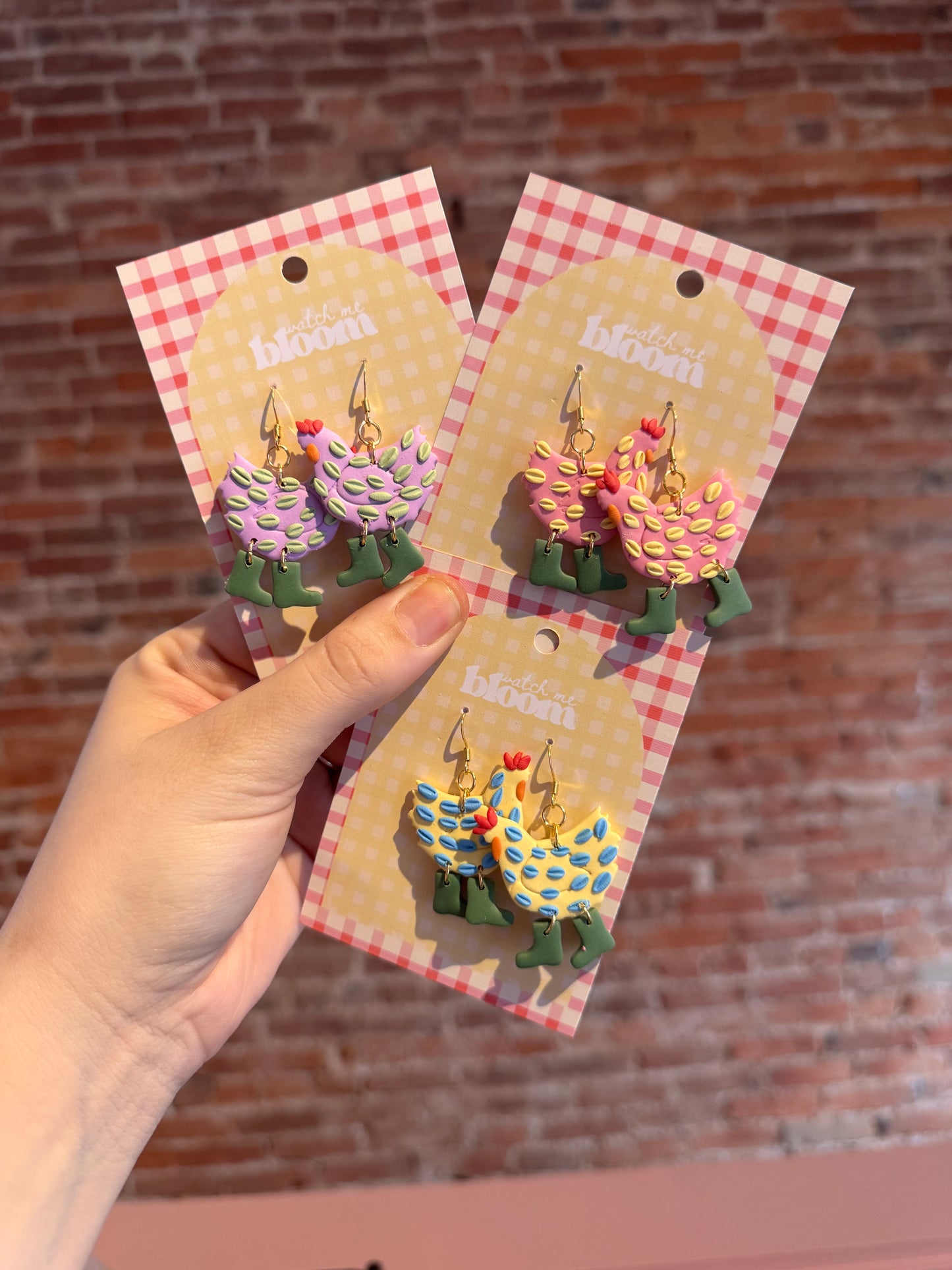 Colorful Chicken Dangles