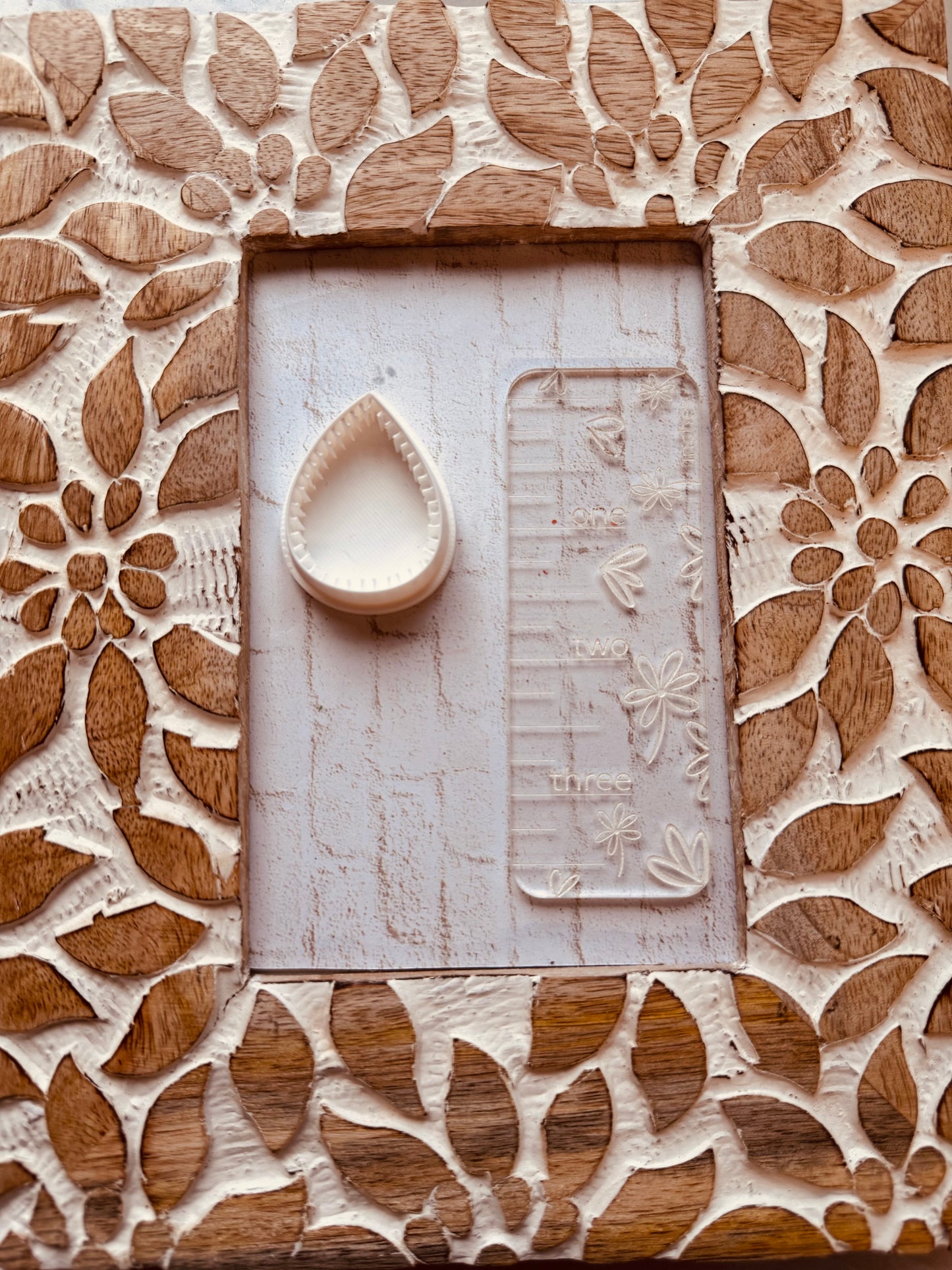 Stitched Teardrop Clay Cutter