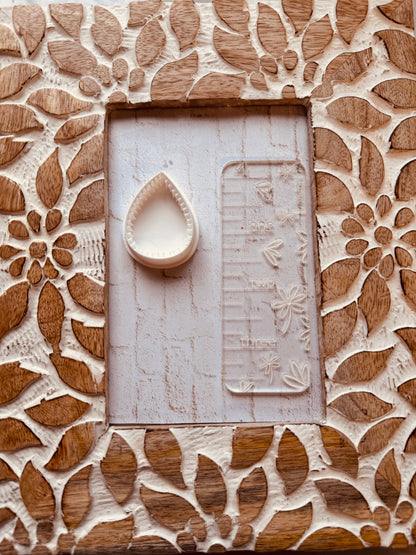 Stitched Teardrop Clay Cutter