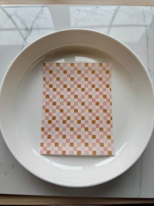 Clay Transfer Paper Checkered 9