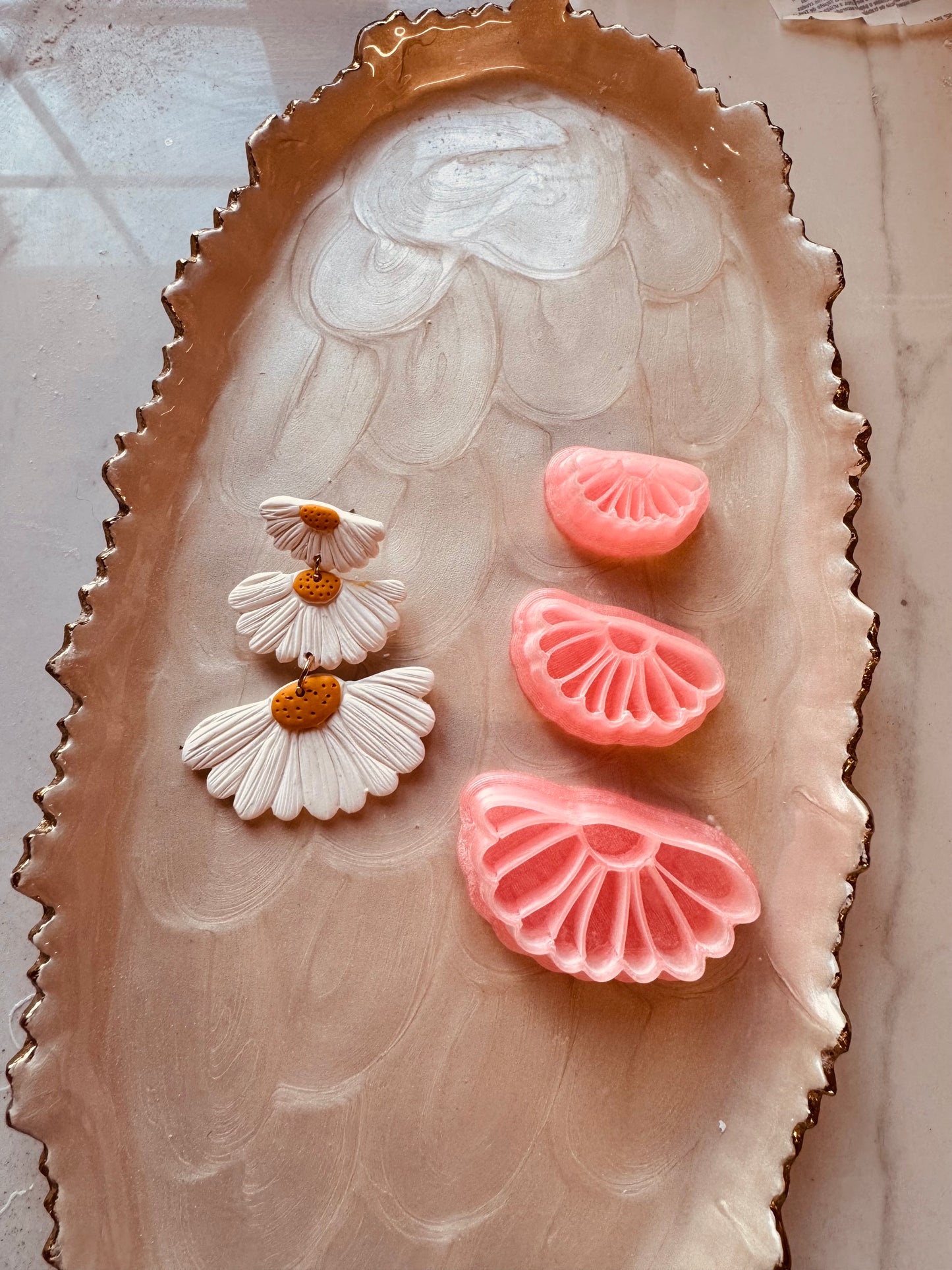 Half Circle Daisy Clay Cutter Set