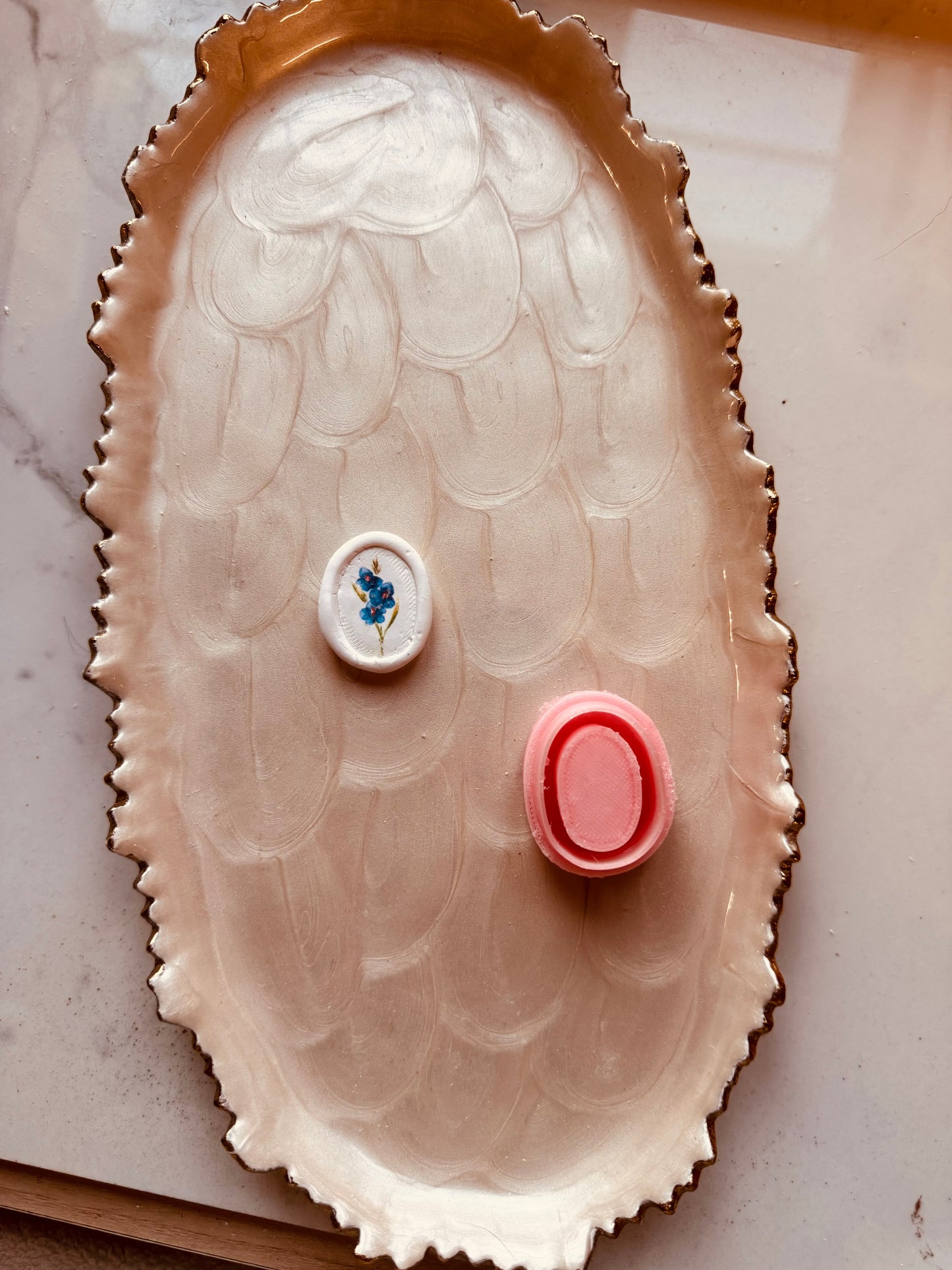 Oval Imprint Charm Clay Cutter