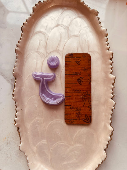 Whale and Shell Mirrored Clay Cutter Set