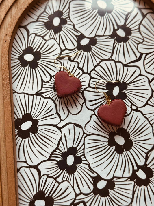 Maroon Macaron Hearts