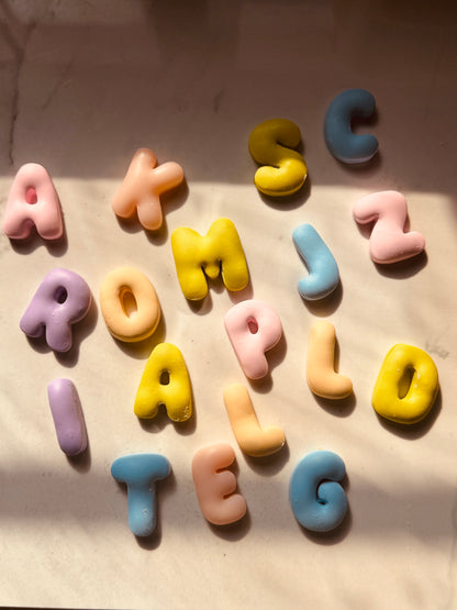 Bubble Letter Clay Cutters