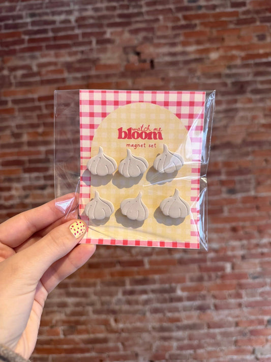 Garlic Clay Magnet Set