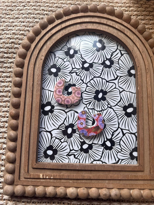 Double Sided Patterned Hoops